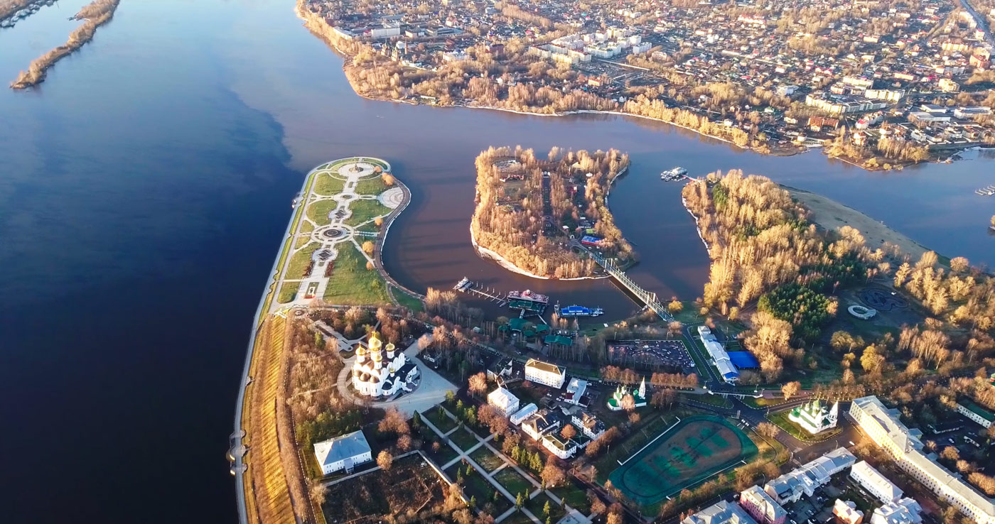 Ярославль. Полет над городом